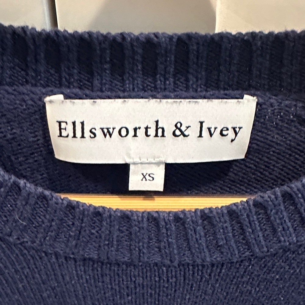 Ellsworth & Ivey Nantucket Navy Crewneck Sweater - Picture 3 of 5